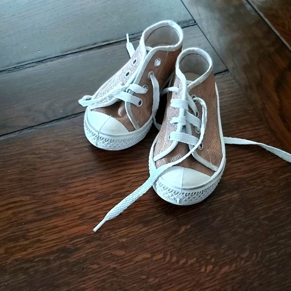 🧸Happy Funshoes-kids-Gold sparkle